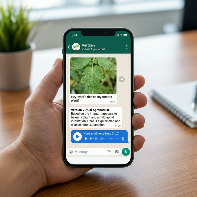 WhatsApp AI Agronomist interface